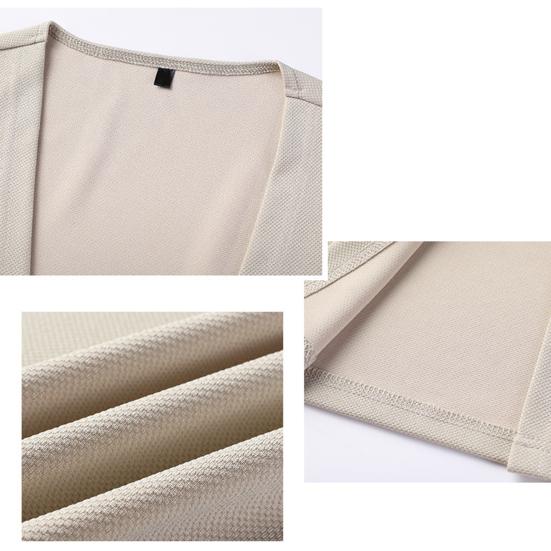 Pánský Slim Fit Jednobarevný svetr Kabát Otevřený přední Tenký Pánský Ležérní Pletený Cardigan na jaro a podzim