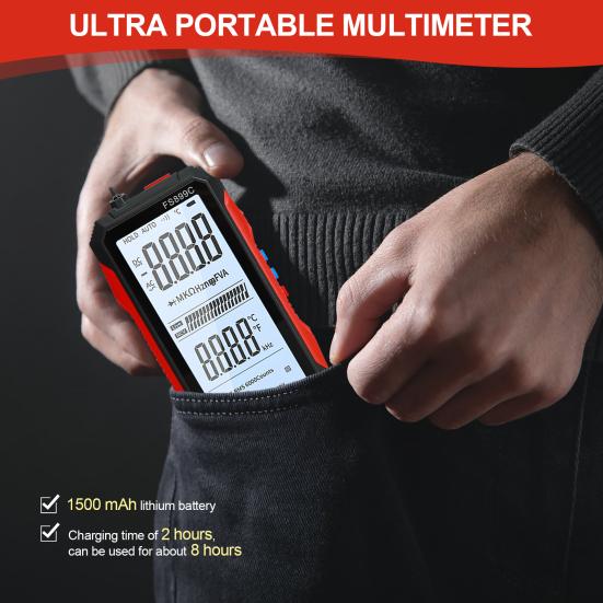 CZD-FS899C Multimeter Vollbild Digital Hohe Präzision Überlastschutz Handheld-Multimeter für die Industrie
