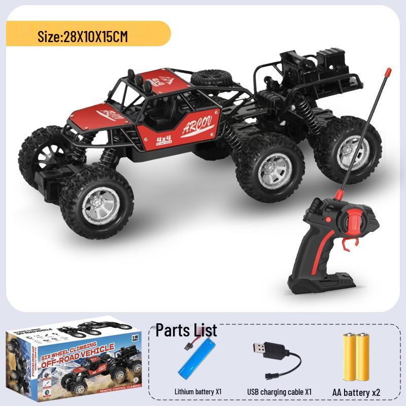 

Позашляховик для дрифту з дистанційним керуванням XL: Позашляховик для скелелазіння та високошвидкісна акумуляторна іграшкова машинка 2 Battery Sets + Charging Cable