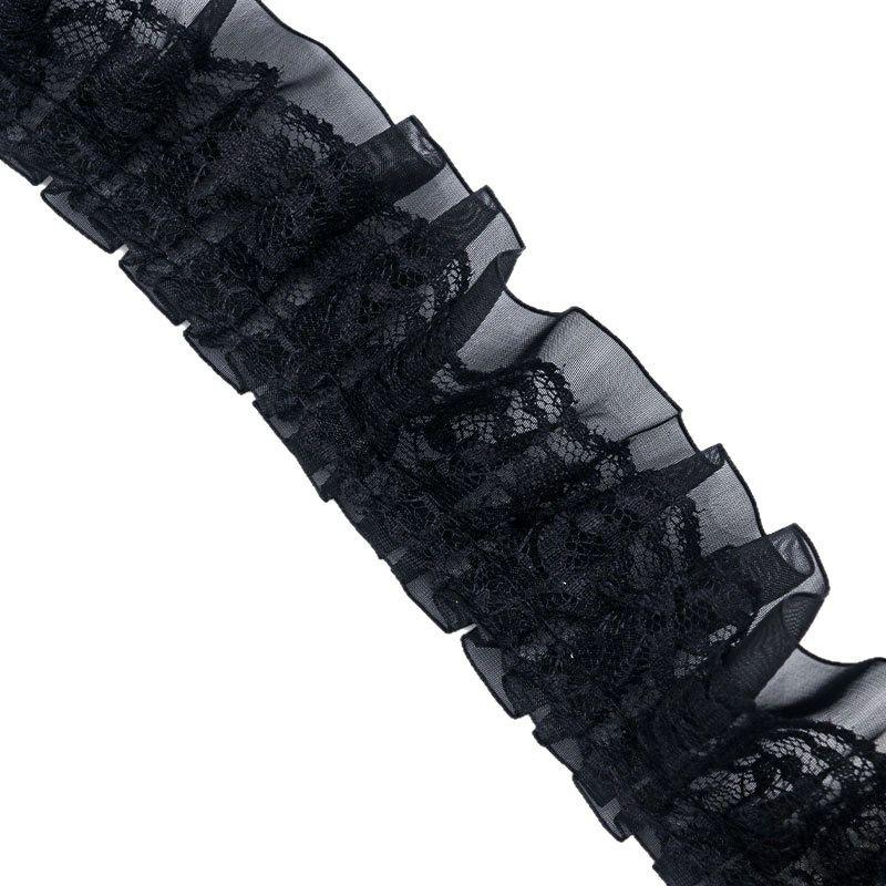 5cm Single-Sided Double-Layer Gauze Lace Frill for Sofa, Skirt Hem, or Decorative Accessories.