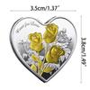 Einzigartige herzförmige Metallmünzen Symbolische Liebe Sammlerstücke Hochzeitsdekoration Valentinstag Jubiläumsgeschenk Münzen