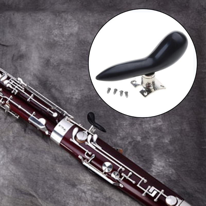 Hand Holder Saddle Rest with Fixing Screws and Base Hand Holder Bakelite Woodwind Instrument Accessories Parts