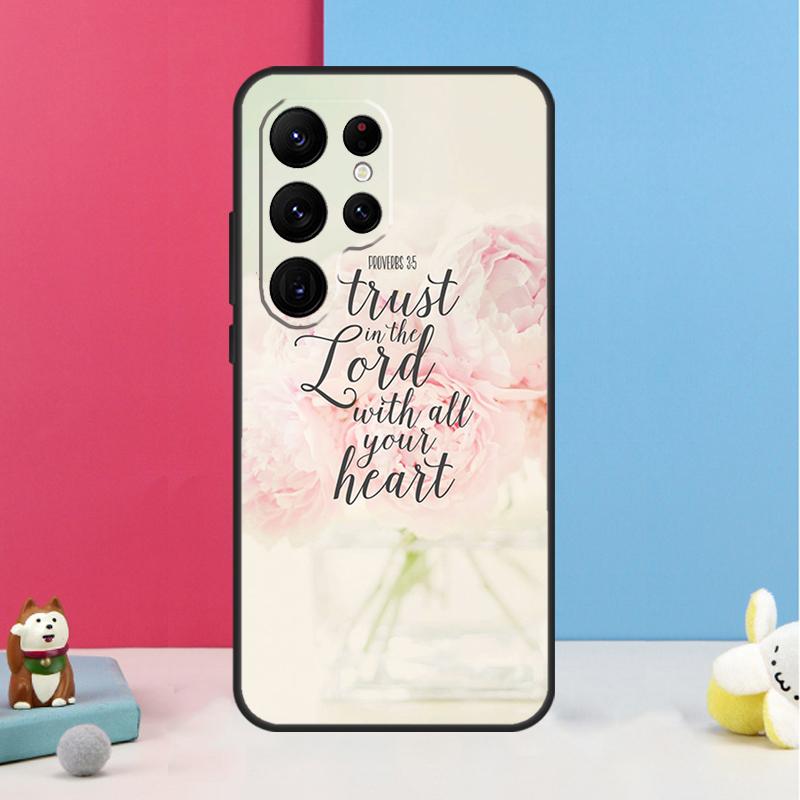 Bible Verse Quotes Case For Samsung Galaxy S26 S25 S24 S20 S21 S22 S23 Ultra S10 Plus S25 FE Back Cover Shell