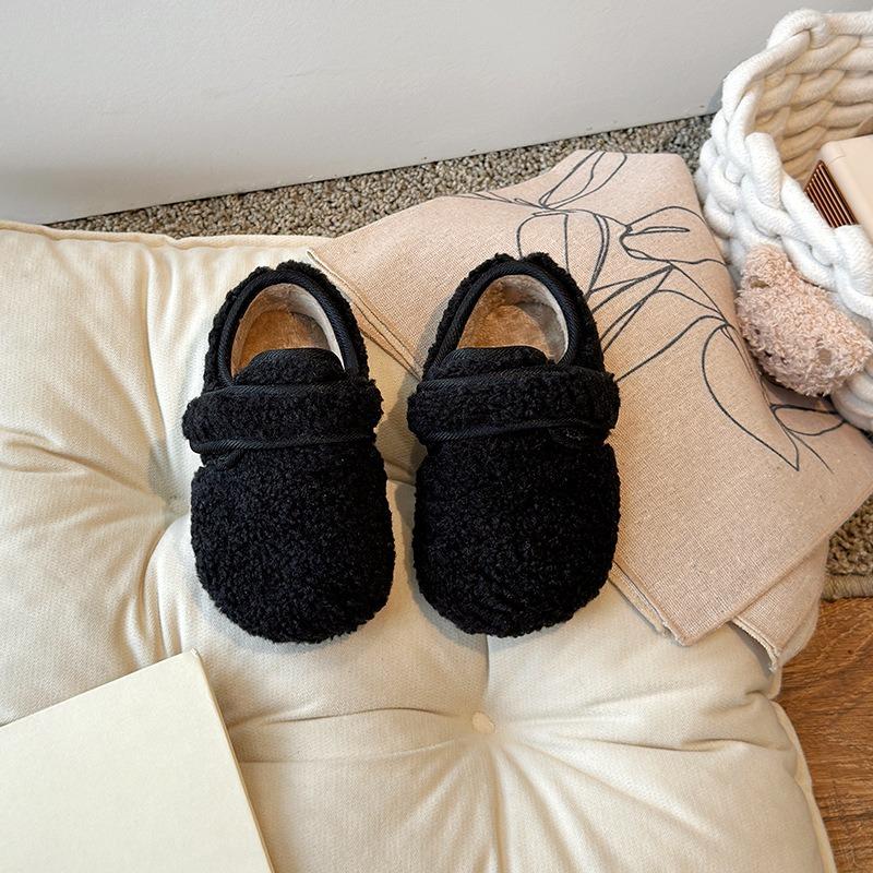 Baby Baumwollschuhe Winter warm und Samt neu Klettverschluss Jungen und Mädchen flauschige Schuhe Studenten Klassenkameraden Kinderschuhe