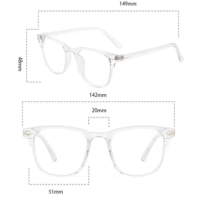 New Vintage Transparent Computer Glasses Frame Women Men Anti Blue Light Eyewear Blocking Glasses Optical Spectacle