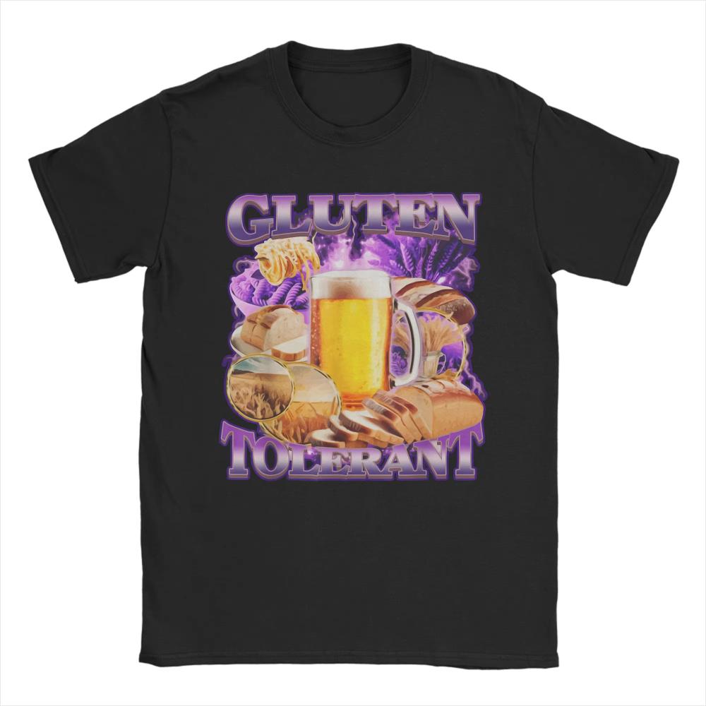 

Men s Women Gluten Tolerant Printed T-Shirt Cotton Tees Summer Vintage Short-Sleeve T-Shirt O-Neck Harajuku Tshirt Plus Size ... 5XL різнокольоровий