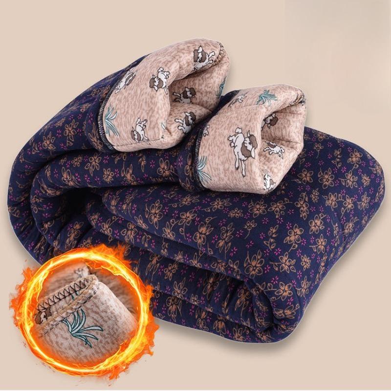 Cotton Pants Women's Winter Pants Increase Loose and Thickened Mother Plus Velvet Cotton Pants