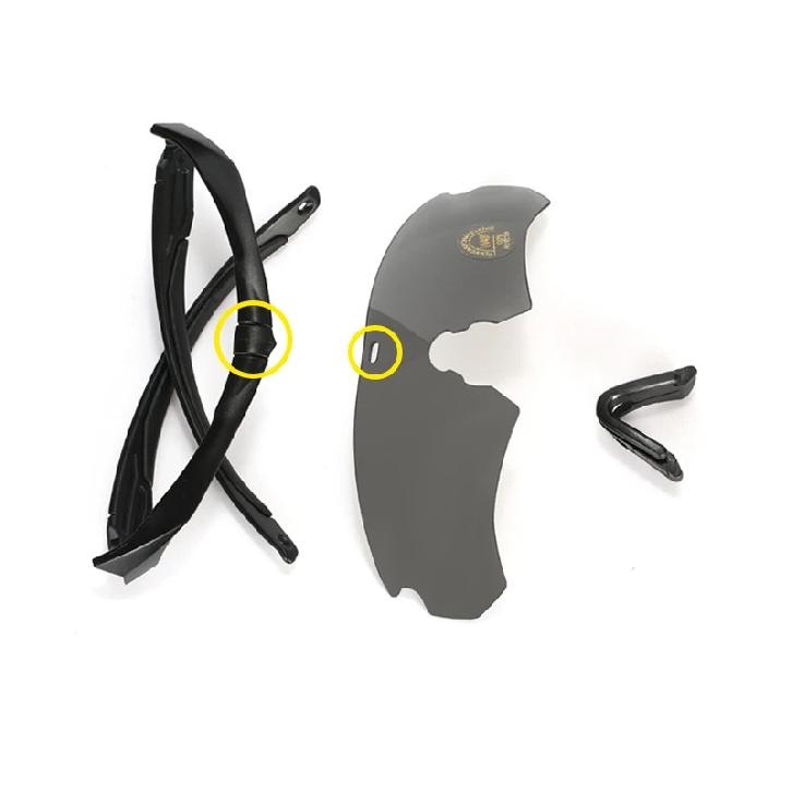 New Polarized Tactical Goggles 3 Lens Set Climbing Glasses Outdoor Sports Windproof Dustproof Safety Protective Glasses Eyewear