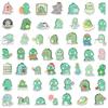 10/30/50/100pcs Kawaii Green Dinosaur Stickers Cute Cartoon Creative Sticker Water Bottle Scrapbook Phone Case Decals Decoration