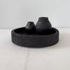 Wooden Round Storage Tray Multi-purpose Fruit Treats Candies Desserts Appetizer Snacks Serving Tray Farmhouse Rustic Decorative Bowl Kitchen Supplies