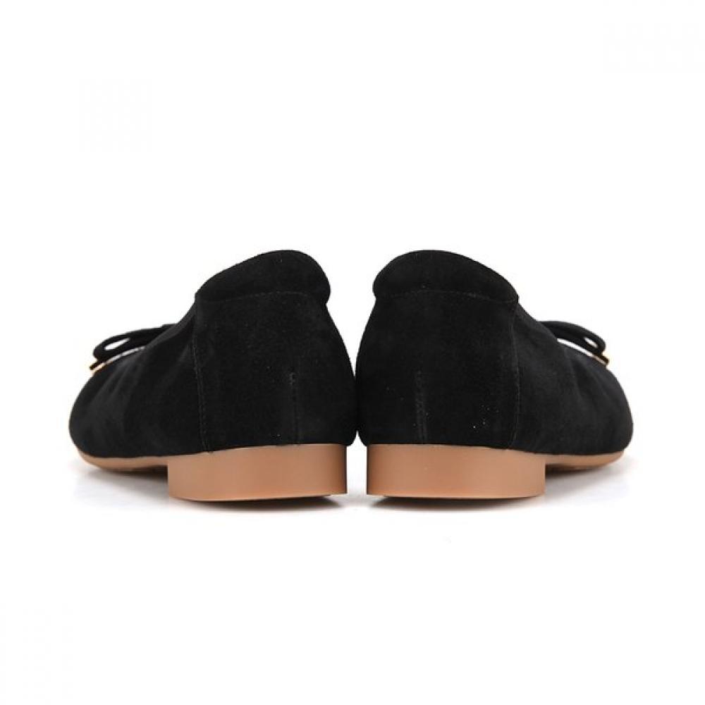 BARBARA Lambskin Suede Soft Flat 1.5cm Bbi572bk