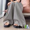 2026 Spring/Autumn Women's High-Waisted Slimming Striped Wide-Leg Floor-Length Pants