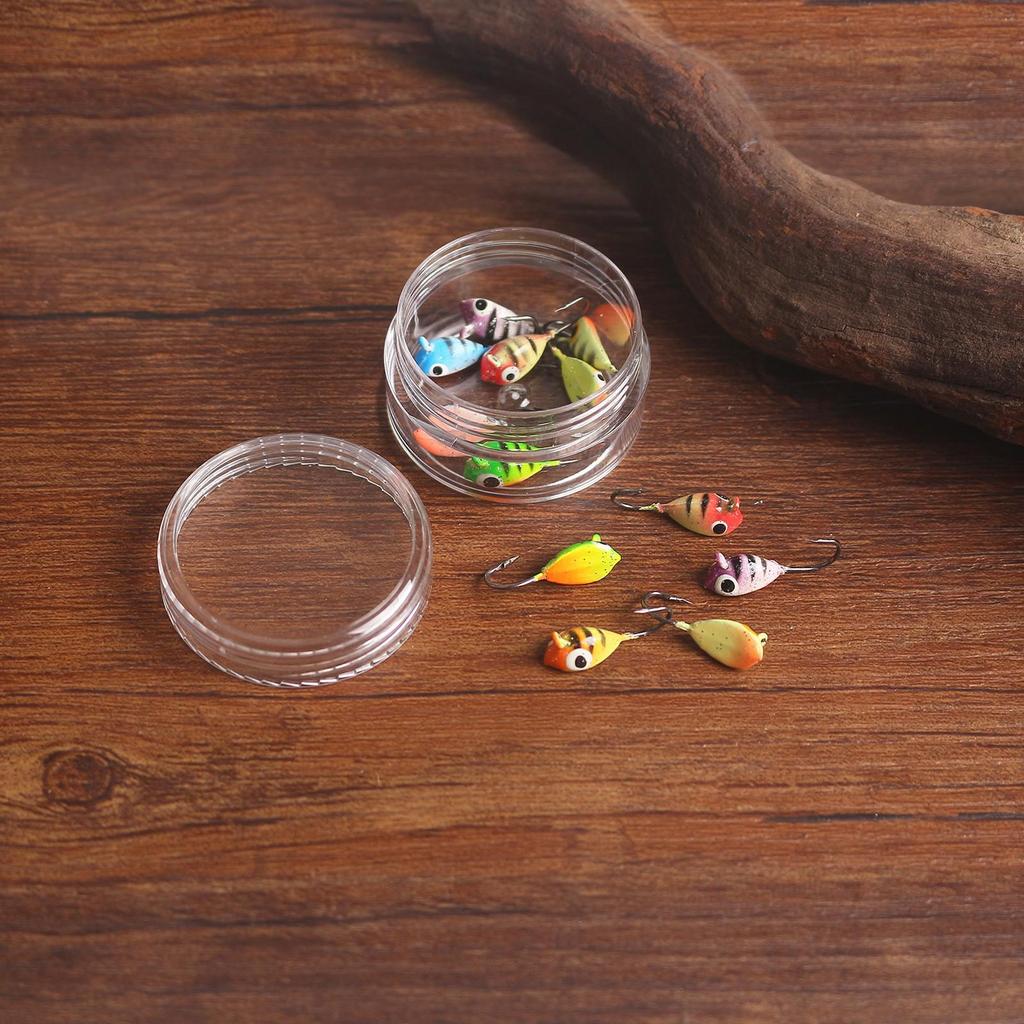 Płaski haczyk z główką ołowianą 6-kolorowy, haczyk na korzenie, 1,45 g, mikro przynęta, haczyk do wędkarstwa podlodowego, miękka przynęta