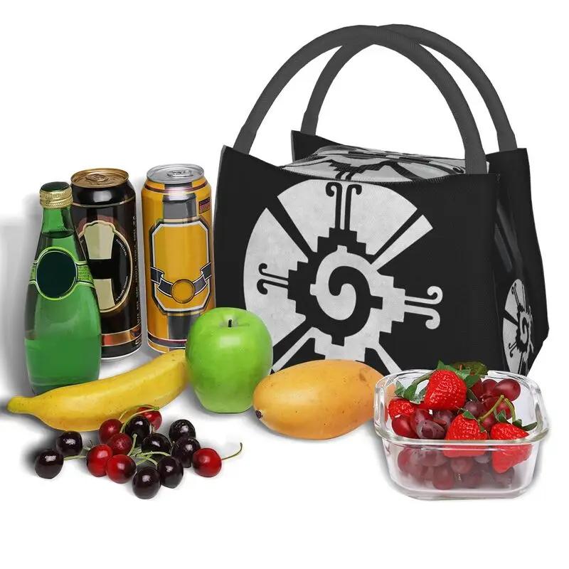 Hunab Ku Ometeotl Aztec Yucatec Maya Mayan Inca Toltec Insulated Lunch Bag School Office Portable Thermal Cooler Lunch Box Women