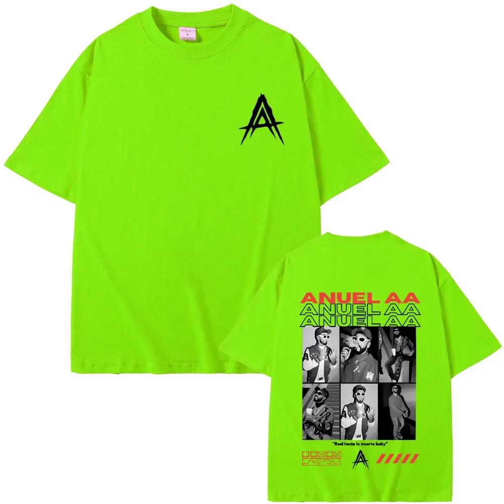 Rapper Anuel Aa Real Hasta La Muerte Baby Graphic Tshirt Unisexs Vintage Fashion Tshirt Unisex Wounisex Hip Hop Oversized Short Sleeve