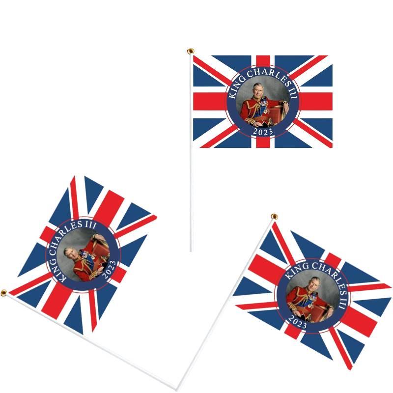 Digital Heat Transfer Printing Royal Flag Of King Charles Iii Durable And Sturdy