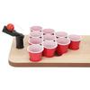 Beer Pong Drinking Game Tabletop Beer Pong Set with Wooden Board and 20PCS Cups for Adults Party