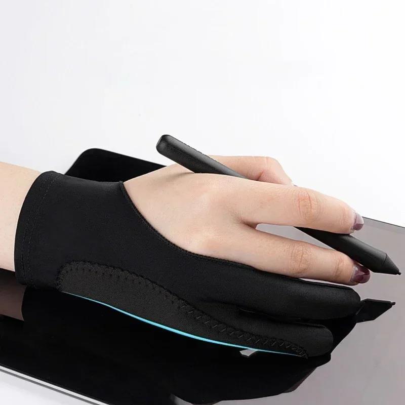 Two-Fingers Anti-fouling Anti-touch Painting Glove For Drawing Golve Anti-Fouling For Tablet IPad Screen Board Right/Left Glove