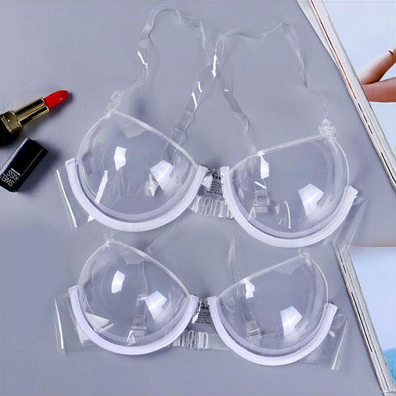 Women Transparent Bras Luxurious Disposable Underwear With Sexy Lingerie Straps