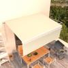 VidaXL Manual Retractable Awning with Awning 4x3 M Cream