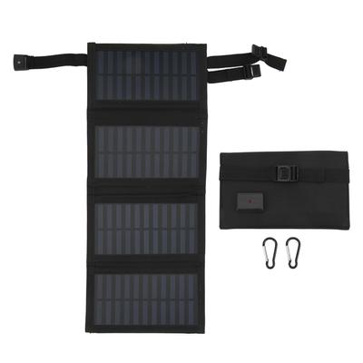 Panel Solar Plegable de 20W 5.5V Puerto USB Portátil Tablero Plegable Monocristalino para Viajes al Aire Libre Camping