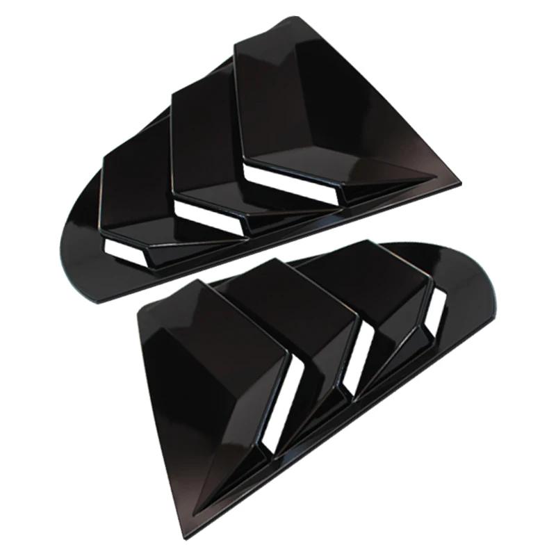 For Mitsubishi Lancer EX X EVO 2008-2018 Rear Window Side Vent Shutter Louver Cover Trim Car Accessories Auto Parts Carbon Fiber