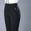 Spring and Autumn Women's High-Waisted Casual Elastic Pants, Slim-Fitting Pants for Middle-Aged and Elderly Women, Fashionable Pencil Pants