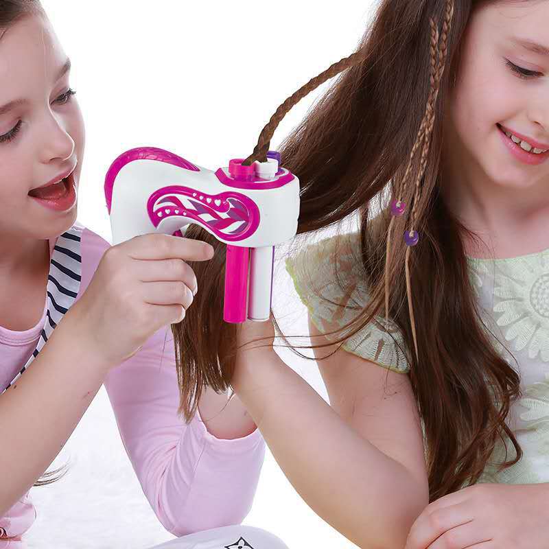 Electric Hair Braider for Kids - Automatic 3-Strand Twist Braiding Tool, Lazy DIY Hair Styling Device for Girls