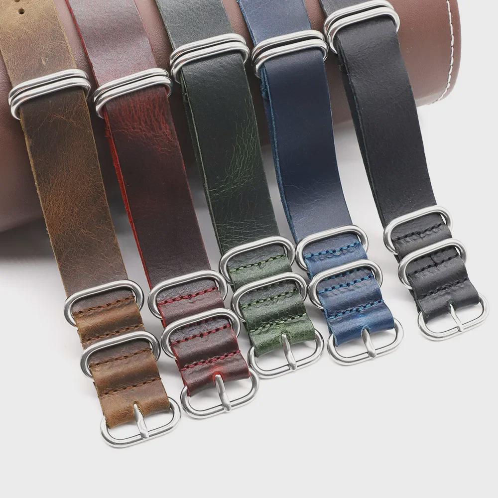 Extra långt äkta läderarmband med burst-mönster för män och kvinnor