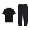 Alsidig Polo T-shirt Cool Kortærmet Top Komfortable Lange Bukser Afslappet Sports Sæt Herresæt U803-2+V157-1