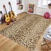Tapis de zone imprimé léopard bohème Antidérapant Lavable Résistant aux taches Tapis de sol à poils courts pour la décoration du salon, du couloir et de la chambre