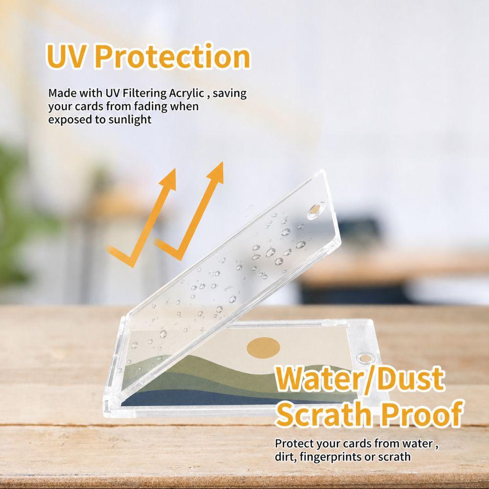 UV Protection Car Picture Holder Transparent Visor Clip Photo Frame Car Photo Holder Car Interior