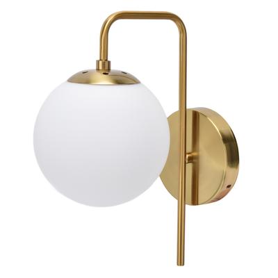 Nordic Modern E27 Glass Ball LED Wall Light Frosted Texture Round Bedroom Wall Lamp 110?240V