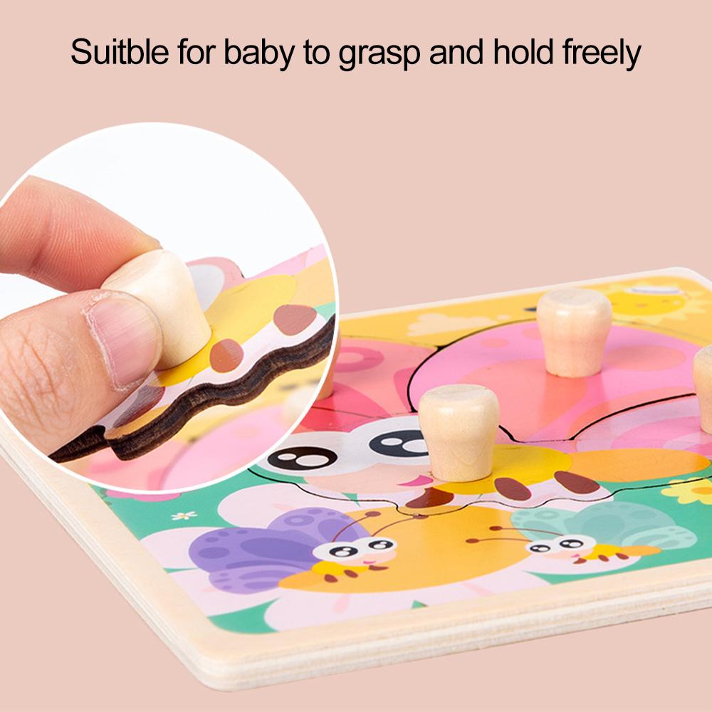 Early Learning Education Wooden Puzzles Children Hand Scratch Board Puzzle Kids Montessori Baby Toys  Playsetss Fruit Cognitive Toys  Playsets