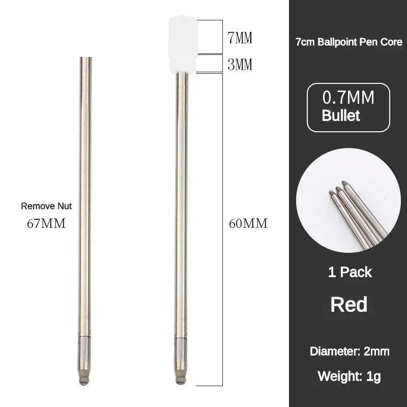 5/10/20/50 PCS 7cm Length Metal Pen Refill for Crystal Diamond Ballpoint Pen Cartridge Core Stationery Office School Supplies