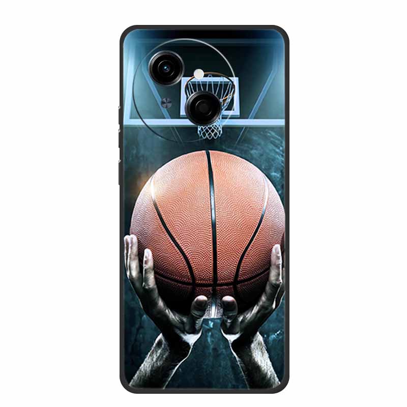 For Tecno Spark 40C Phone Case 6.67" Fashion Photos Black Silicone Soft TPU Case For Tecno Spark 40C Back Cover Cases 40 C Coque