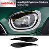 For MINI Countryman 2017 2018 2019-2023 F60 ABS Fiber Glossy Car Headlight Cover Eyebrows Front Lamp Decorative Sticker Eyelids