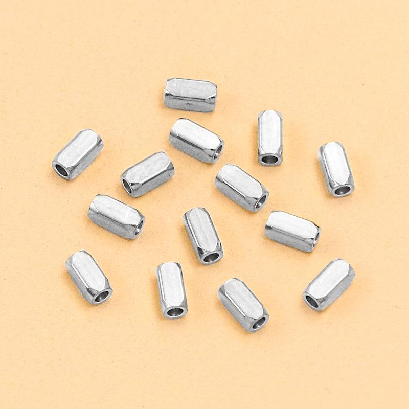 Gold & Stainless Steel Spacer Beads - 2 Colors, 6 Sizes - Rectangular Jewelry Accessories for Necklaces & Bracelets