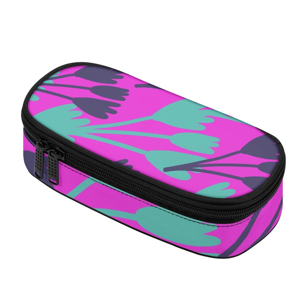 Pencil Case Strong Polyester Fabric Large Capacity Secure Zipper with Mesh Pocket Removable Divider and Pen Slots for Boys Girls