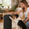 Hund doppelseitiges Nagelpflege-Werkzeug Holz-Hunde-Nagelkratzbrett Interaktives Welpen-Kratzbrett Hunde-Krallen-Schneidebrett