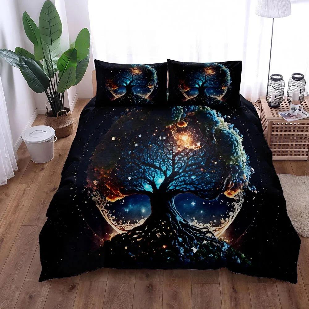 Yggdrasil Tree Of Life Duvet Cover Set King Queen Double Twin Single Bed Linen Set Customized Quilt Cover