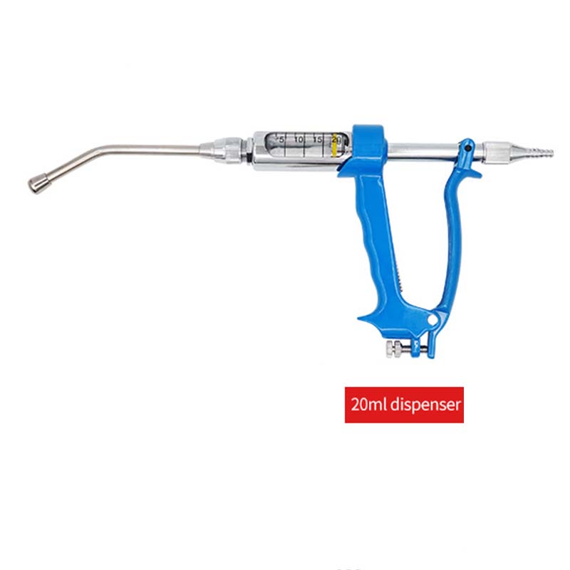 5/10/20/30/50ml Veterinary Metal Feeding Gun Continuous Drench Gun Sheep Cow Pig Goat Livestock Drenching Medication dispenser