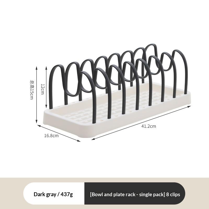 Adjustable Plate and Tableware Holder Multi Functional Storage Rack for Compact Kitchens