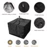 Square Cushion Storage Bag, Waterproof Protective Cover with Zipper and Handle, Garden Furniture, Seat Suitcase