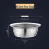 Stainless Steel Double Layer Kitchen Colander and Rice Washer
