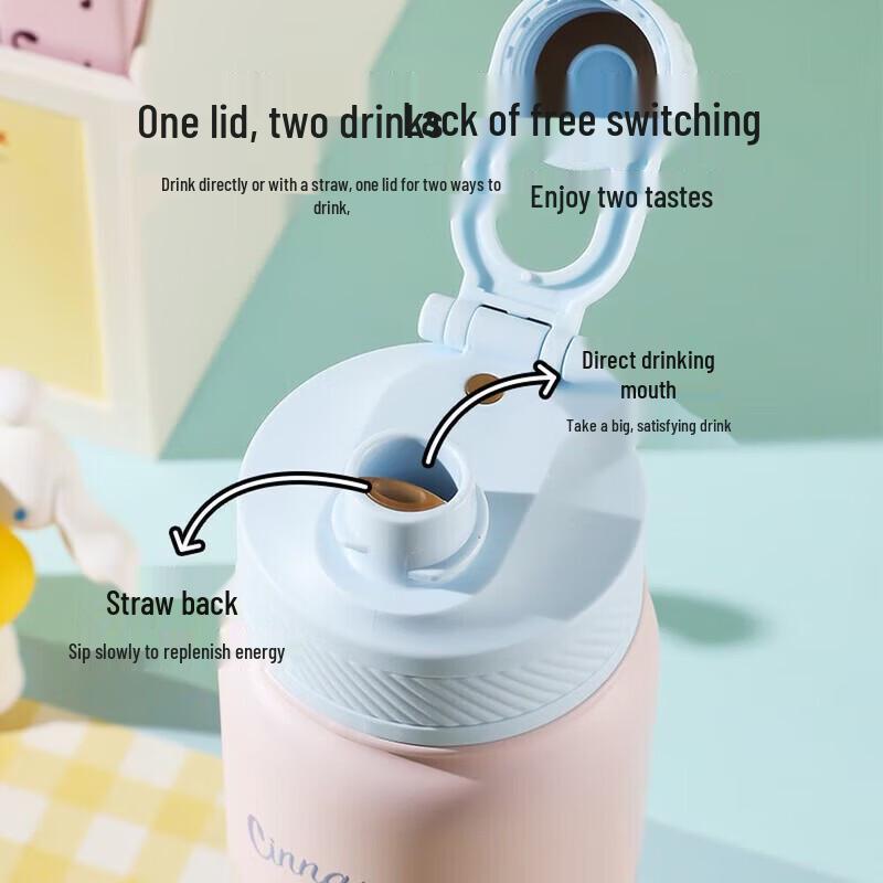 BEDDYBEAR Cinnamoroll Kinder Edelstahl Trinkflasche