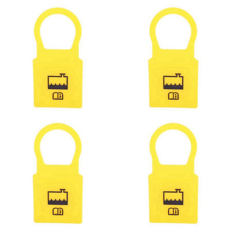 

4Pcs Car Radiator Coolant Reservoir Bottle Tank Cap For Jeep Wrangler TJ XJ Crown Dodge 1991- 55111074AA Yellow 4Pcs