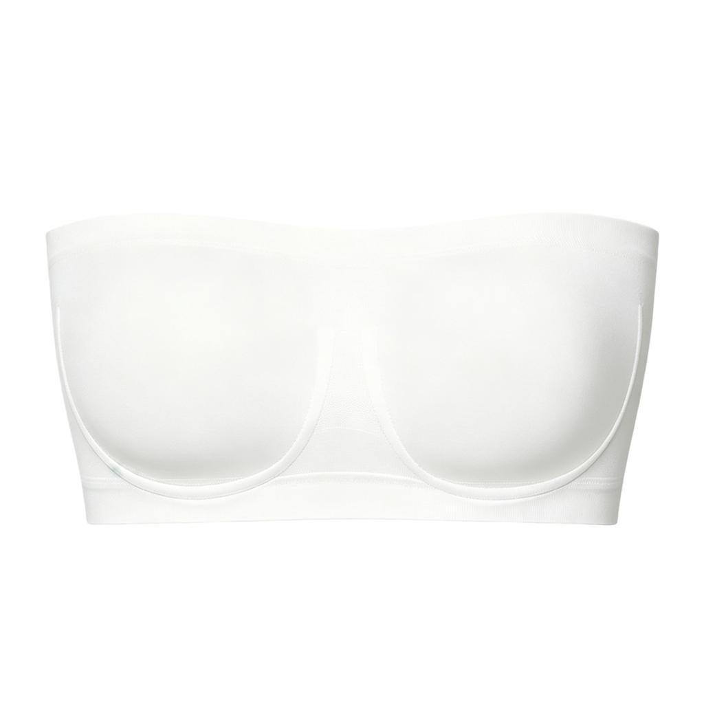 Zeriluna Strapless Non-slip Bandeau Bra Highly Elastic and Comfortable Off-shoulder Clothing Available In Multiple Colors