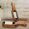 Pudełko na tarkę do sera ze stali nierdzewnej, długa rączka, tarka do drewna, wyjmowana, zbierająca drewno akacjowe, niszczarka do sera
