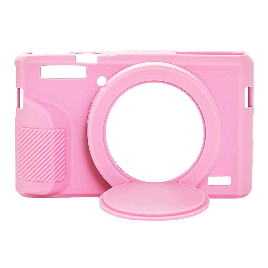Silicone Protective Case with Detachable Lens Cover Soft Protective Silicone Sleeve Compatible for Canon Powershot G7 X Mark III